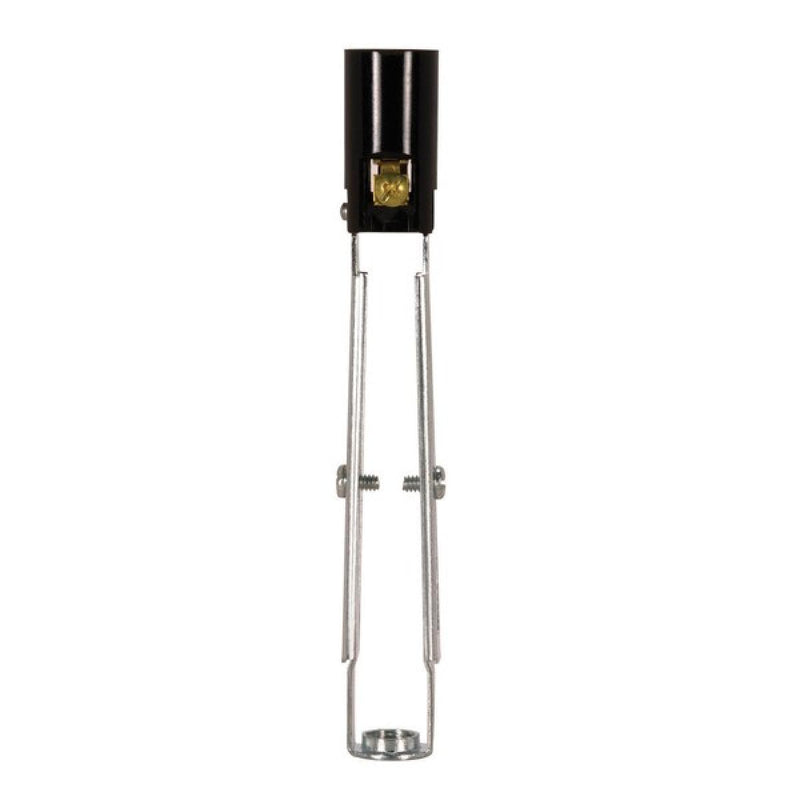 Satco 80-1089 Phenolic Candelabra Sockets With Paper Liner, Black