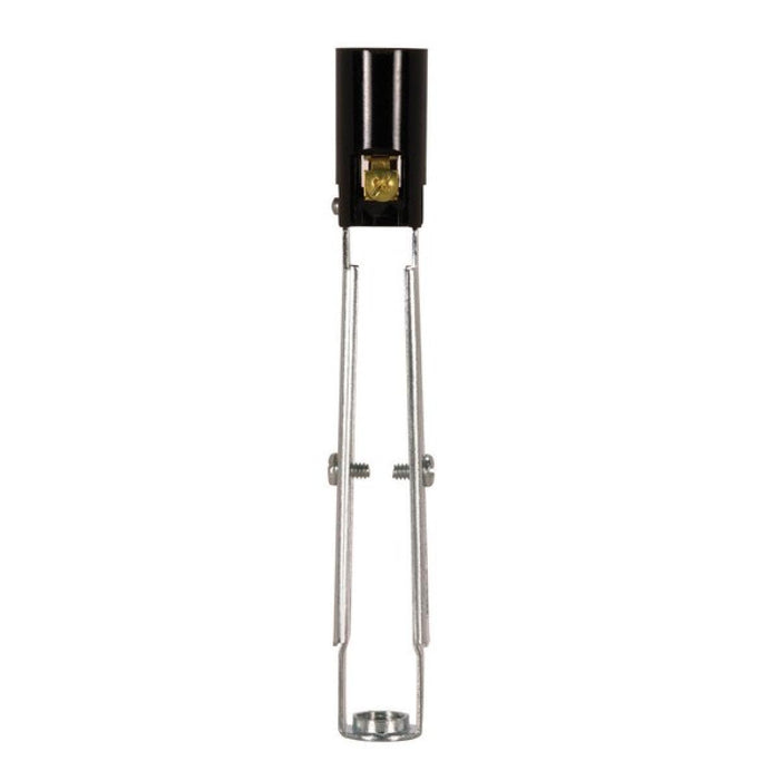 Satco 80-1089 Phenolic Candelabra Sockets With Paper Liner, Black
