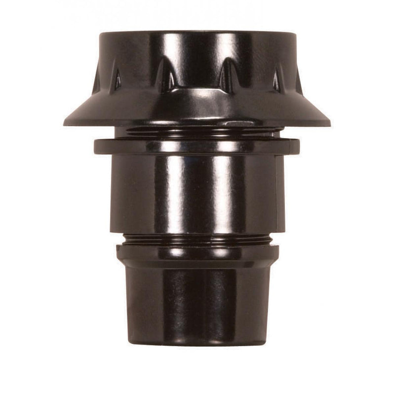 Satco 80-1095 Candelabra European Style Socket, Black