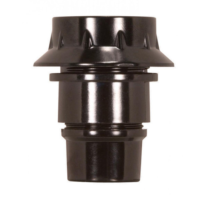 Satco 80-1095 Candelabra European Style Socket, Black
