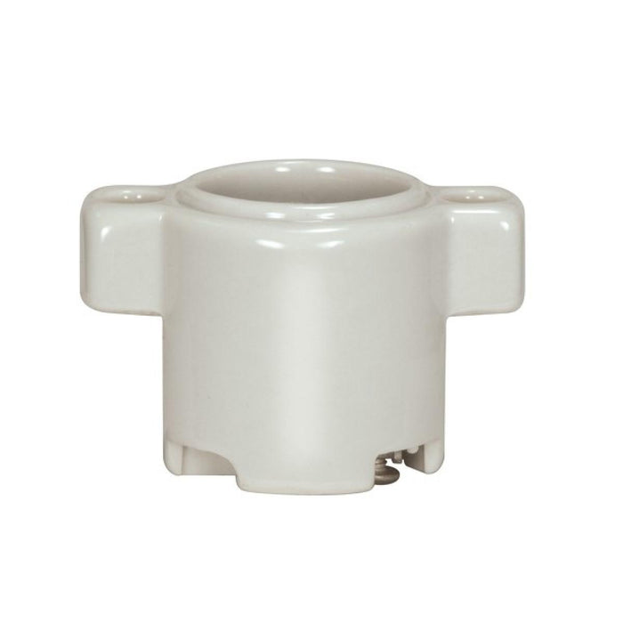 Satco 80-1097 Keyless Porcelain One Piece Sign Socket, Glazed