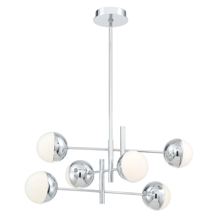 Eurofase 35919-018 LED Chandelier, Chrome