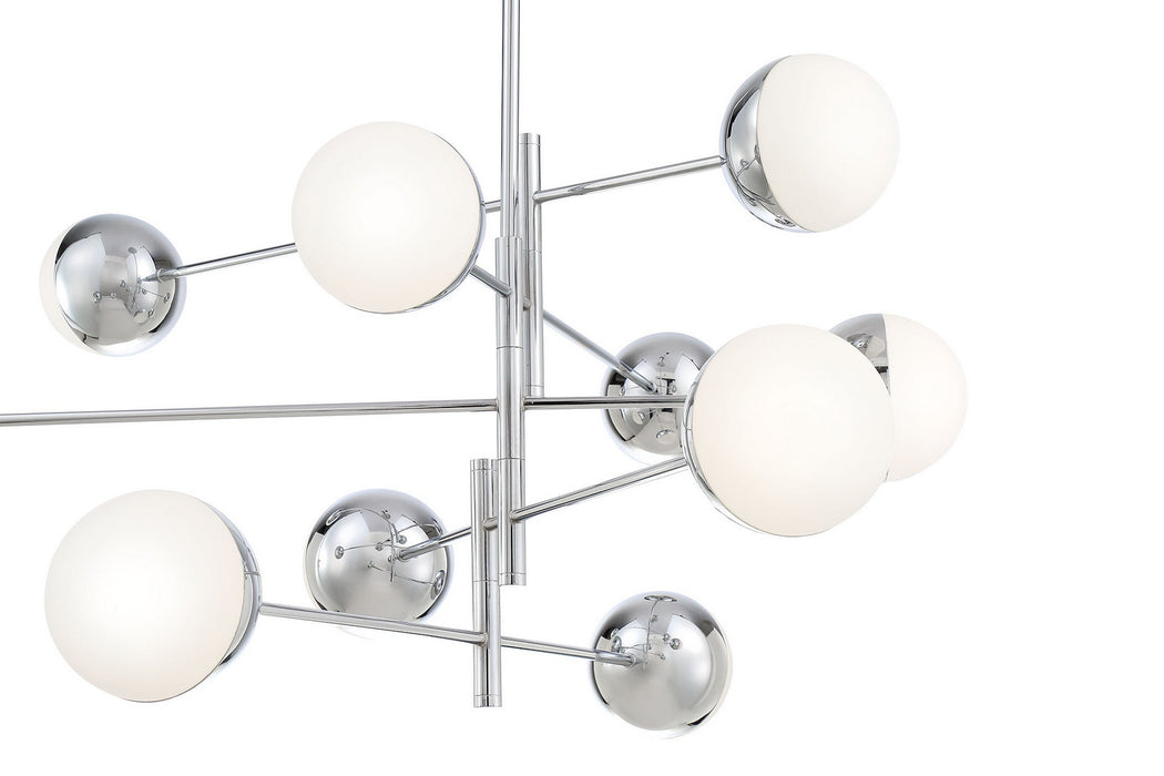 Eurofase 35920-014 LED Chandelier, Chrome