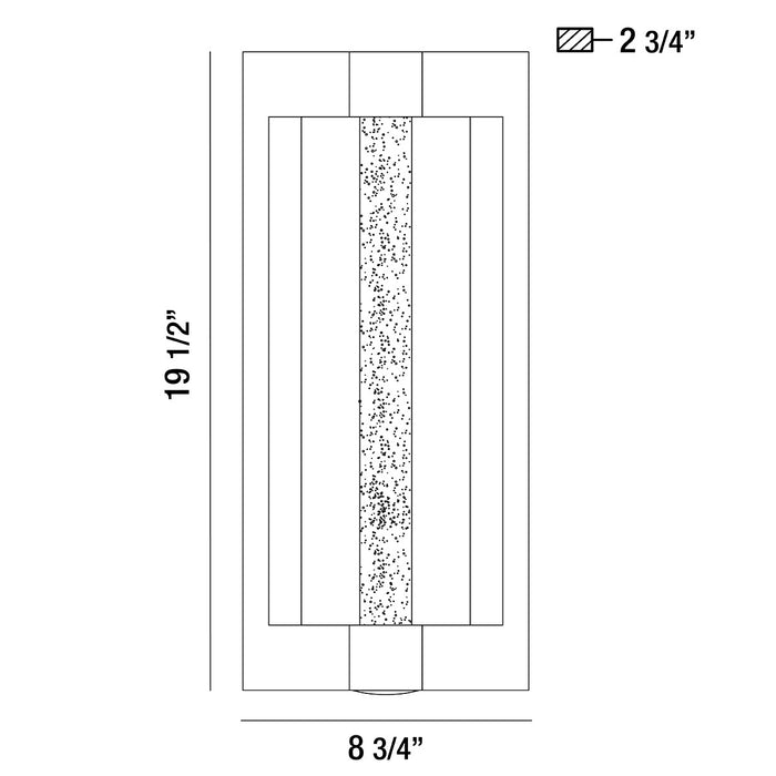Eurofase 35947-011 LED Outdoor Wall Mount, Black