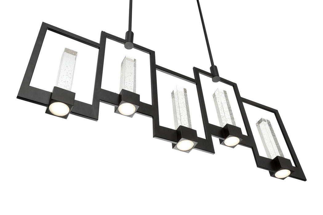 Eurofase 35949-015 LED Chandelier, Black
