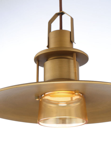 Eurofase 35957-010 LED Pendant, Brushed Brass