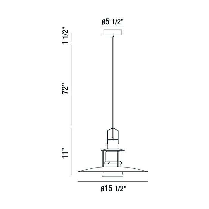 Eurofase 35957-010 LED Pendant, Brushed Brass