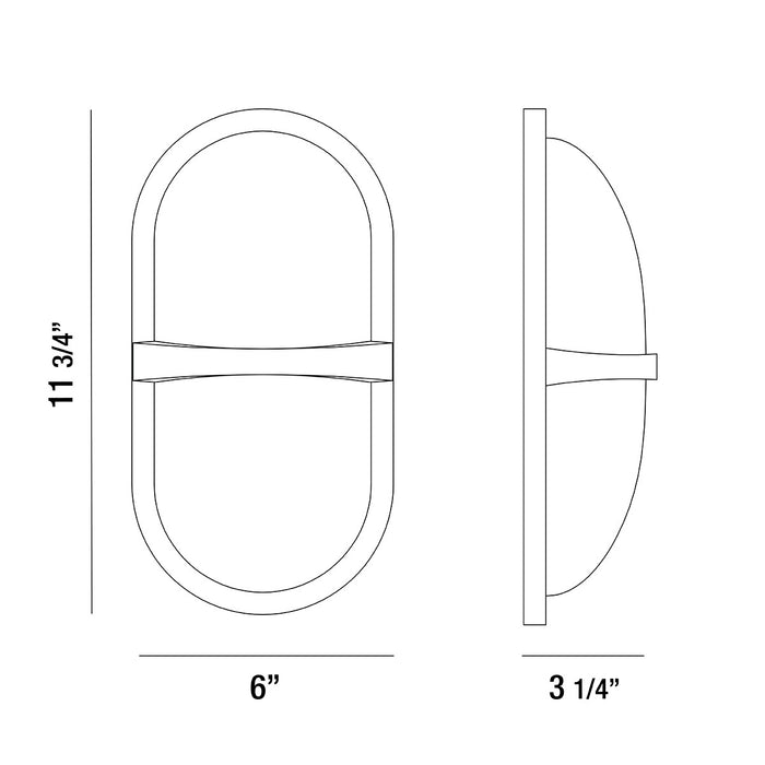 Eurofase 35988-014 LED Outdoor Wall Mount, Textured Silver