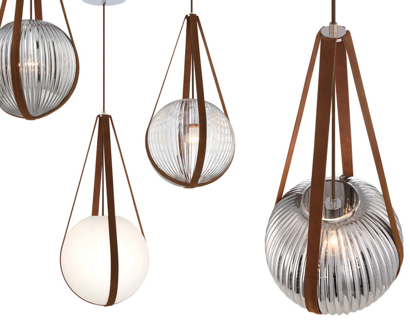 Eurofase 35990-017 One Light Pendant, Chrome-Wh