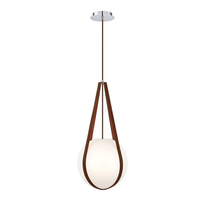 Eurofase 35990-017 One Light Pendant, Chrome-Wh