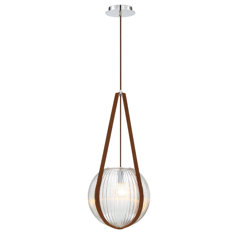 Eurofase 35990-024 One Light Pendant, Chrome-Cl