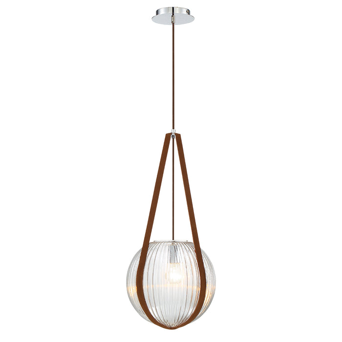 Eurofase 35990-024 One Light Pendant, Chrome-Cl
