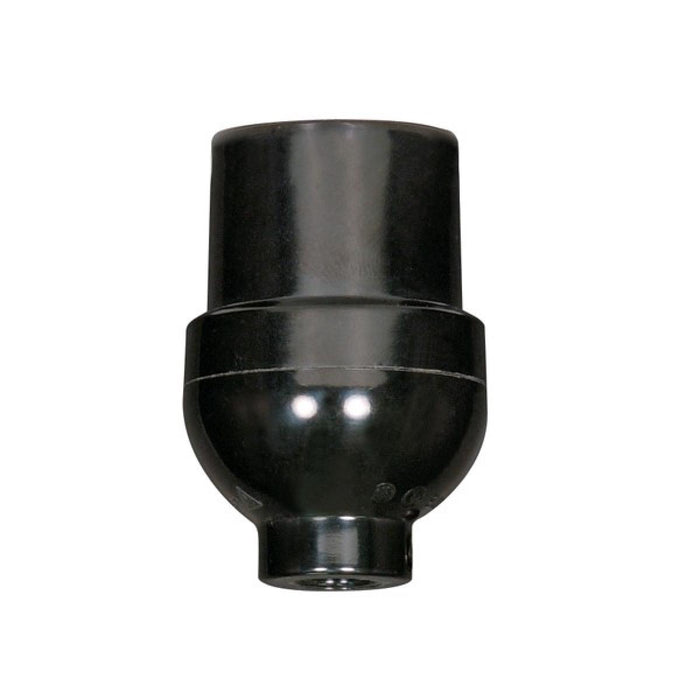 Satco 80-1111 1/8 Ip Cap W/Plastic Bushing, Black