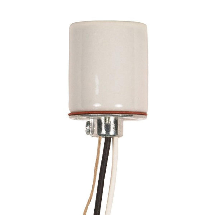 Satco 80-1113 Keyless Porcelain Socket, Glazed
