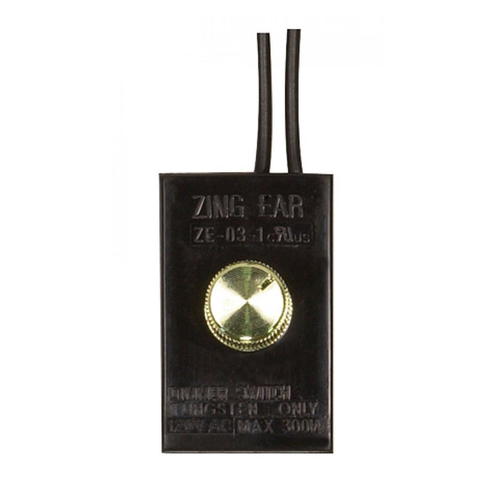 Satco 80-1166 Full Range Table Lamp Dimmer Switch, Black / Gold