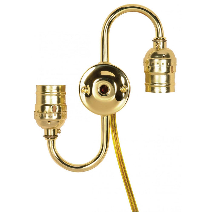 Satco 80-1189 Twin Keyless, Brite Gilt