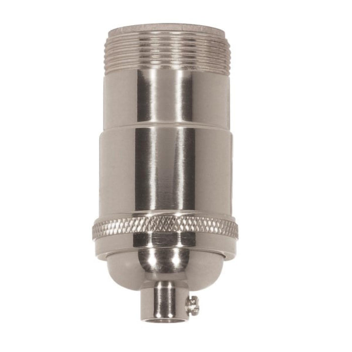Satco 80-1196 3-Way (2 Circuit) Keyless Socket, Polished Nickel