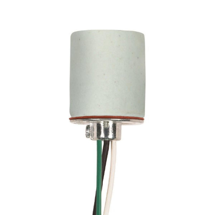 Satco 80-1202 Keyless Porcelain Socket, White