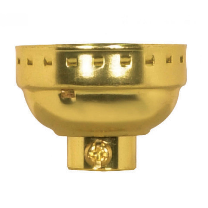 Satco 80-1242 Shell And Cap With Paper Liners, Brite Gilt