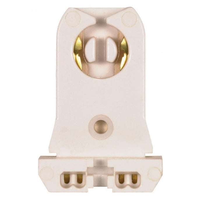 Satco 80-1247 Tall Standard Twist-In Used In Strip Fixtures, White