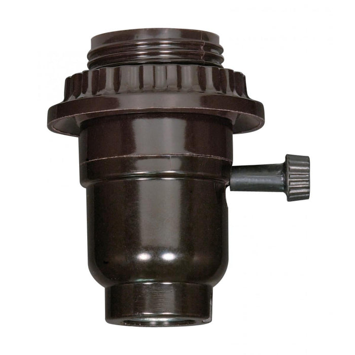 Satco 80-1265 3-Way Turn Knob, Black