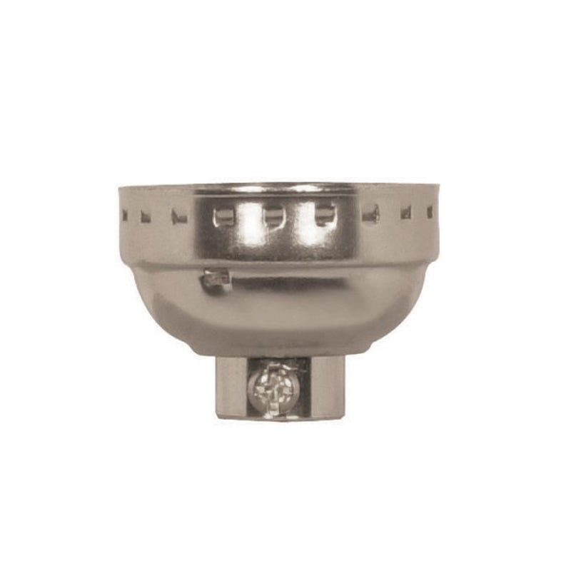 Satco 80-1288 3 Piece Cap With Paper Liner, Polished Nickel
