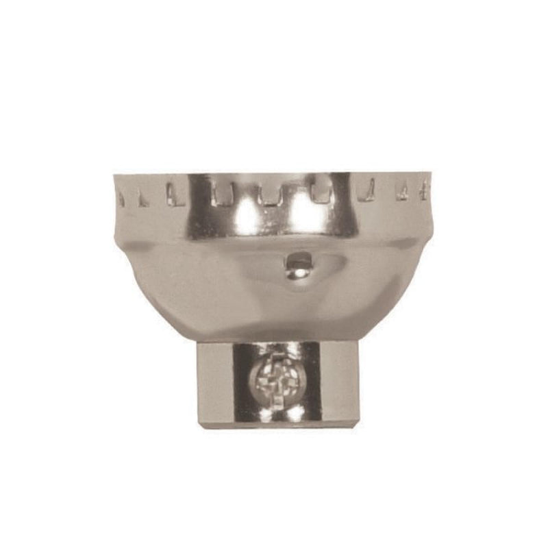 Satco 80-1290 3 Piece Cap With Paper Liner, Polished Nickel