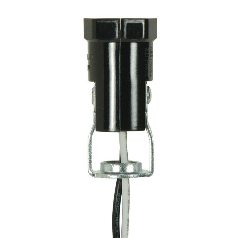 Satco 80-1300 Socket, Black