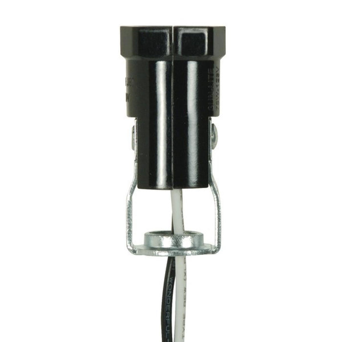 Satco 80-1300 Socket, Black