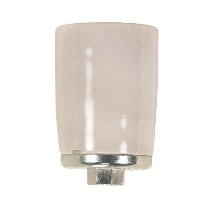 Satco 80-1307 3-Way Keyless Porcelain Mogul Socket, Glazed