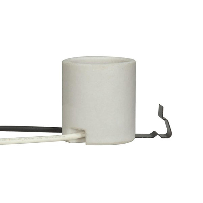Satco 80-1328 Socket, White