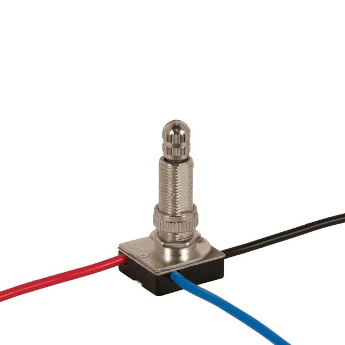 Satco 80-1365 3-Way Metal Rotary Switch, Brass Plated