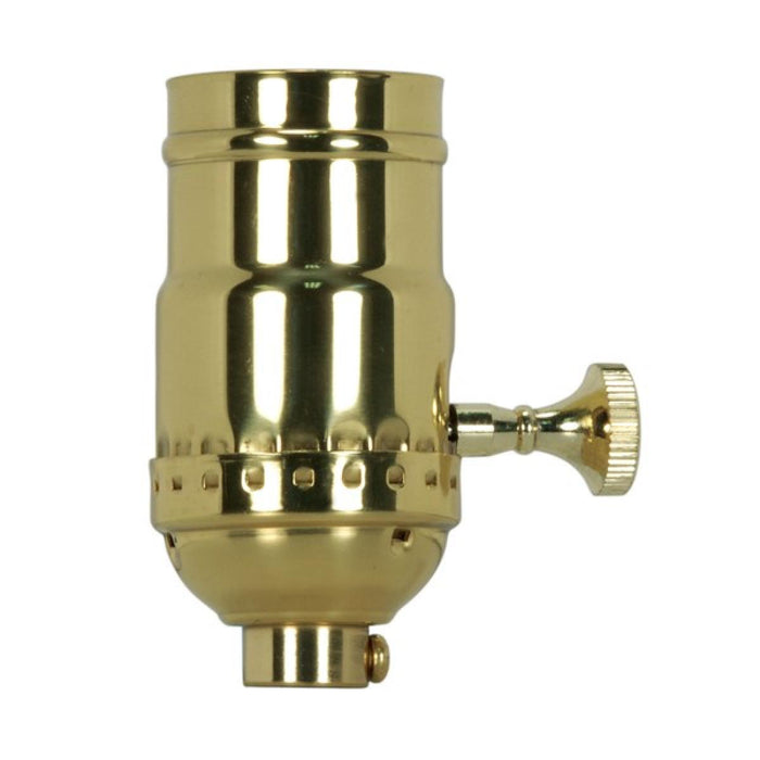 Satco 80-1428 Socket, Polished Brass