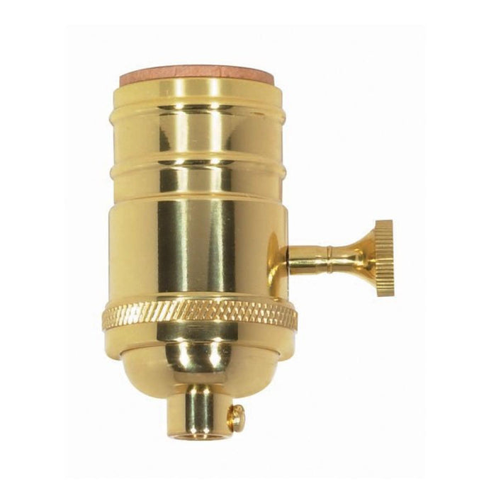Satco 80-1430 Socket, Polished Brass
