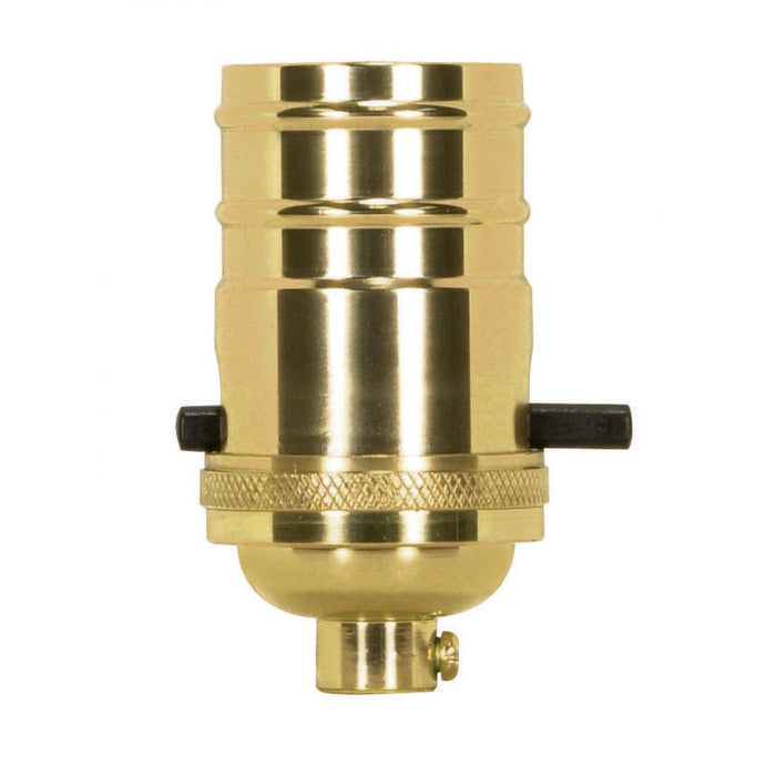 Satco 80-1432 Socket, Polished Brass