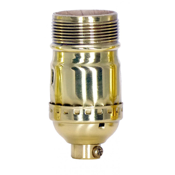 Satco 80-1446 Socket, Polished Brass