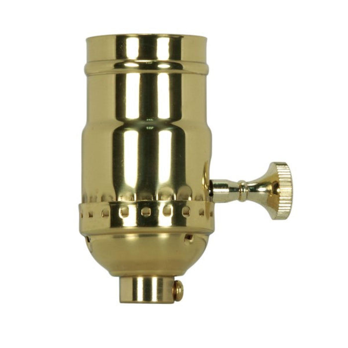 Satco 80-1462 Socket, Polished Brass