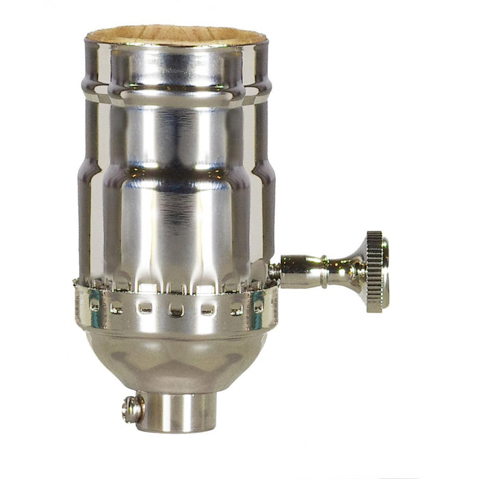 Satco 80-1463 Socket, Polished Nickel