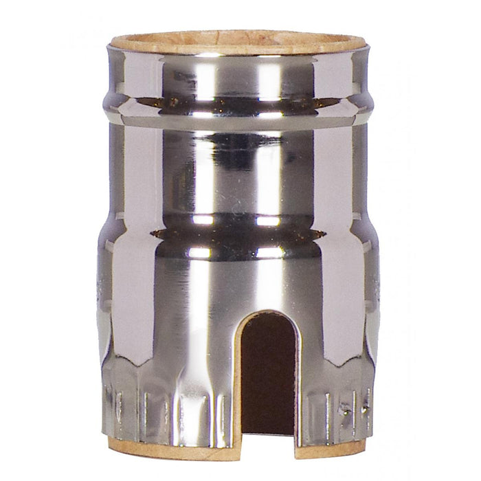 Satco 80-1468 3 Piece Shell With Paper Liner, Polished Nickel