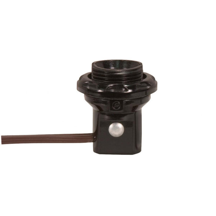 Satco 80-1473 Socket, Black / Brown