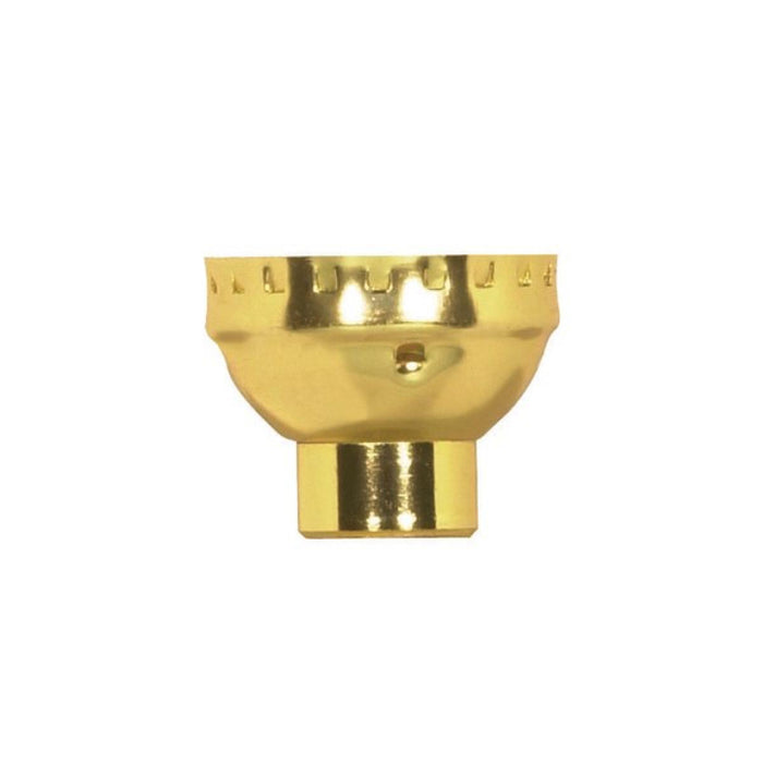 Satco 80-1483 3 Piece Cap With Paper Liner, Polished Brass