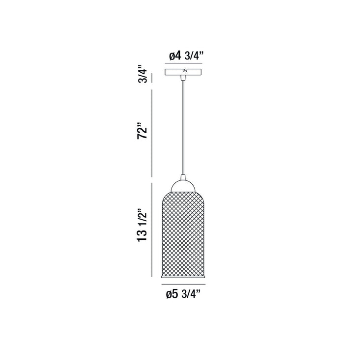 Eurofase 35943-026 LED Pendant, Gold
