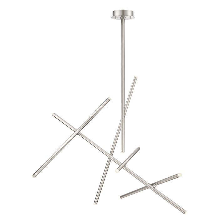 Eurofase 36250-028 LED Chandelier, Satin Nickel