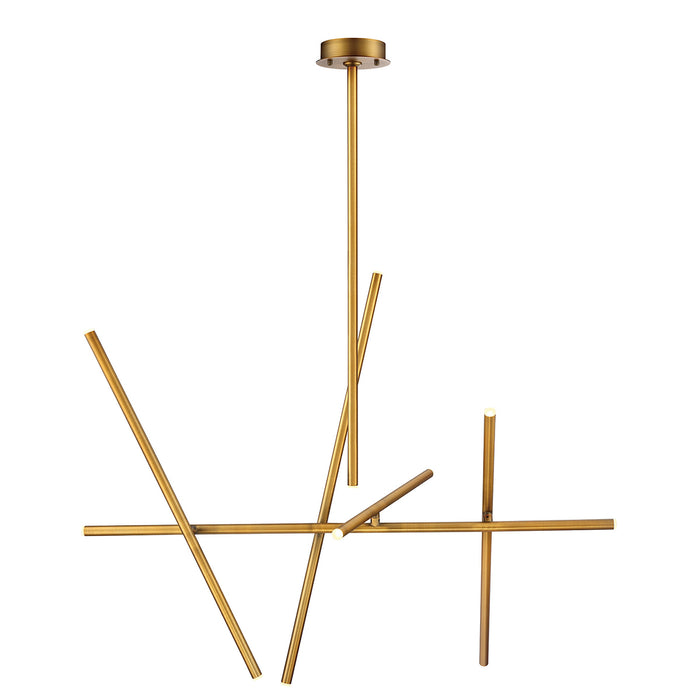 Eurofase 36250-035 LED Chandelier, Brass