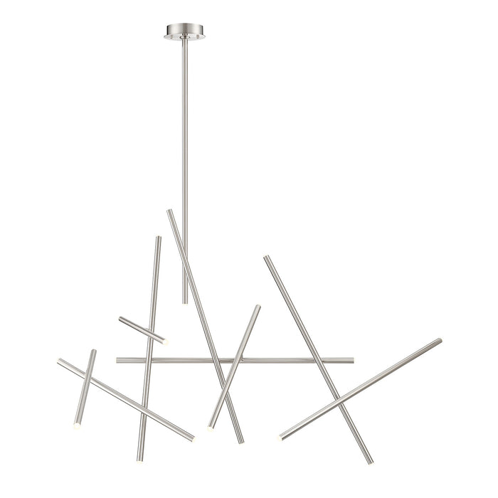 Eurofase 36251-025 LED Chandelier, Satin Nickel
