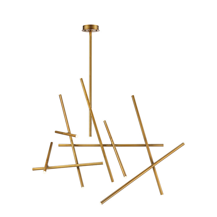 Eurofase 36251-032 LED Chandelier, Brass