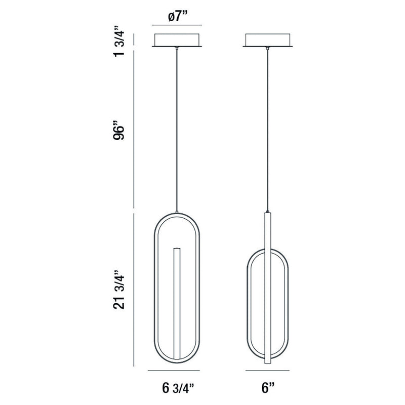 Eurofase 37038-021 LED Pendant, Gold