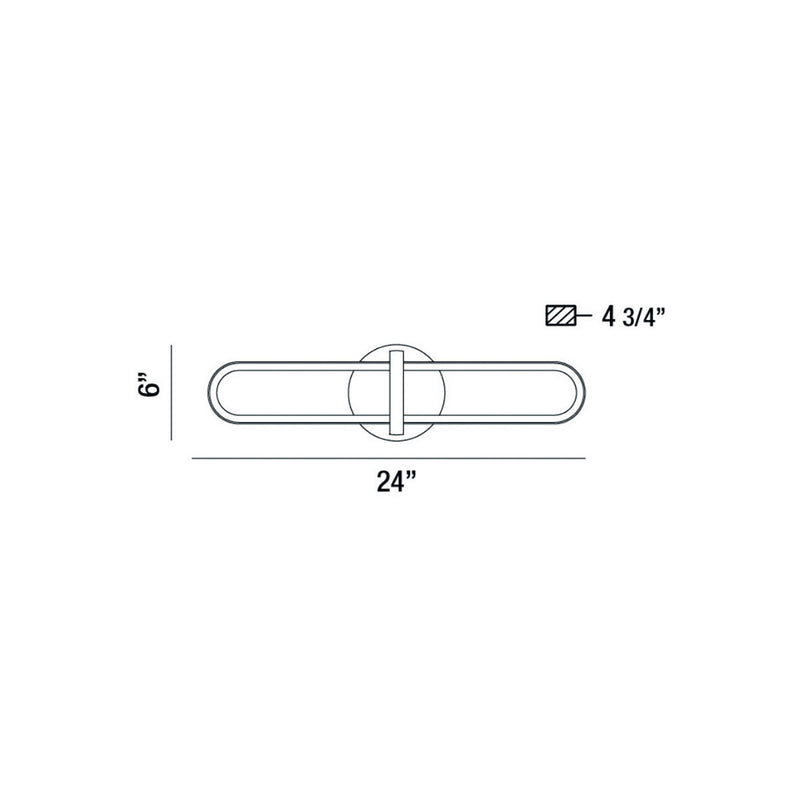 Eurofase 37040-017 LED Wall Sconce, Black
