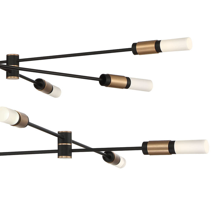 Eurofase 37051-013 LED Chandelier, Brass-Black