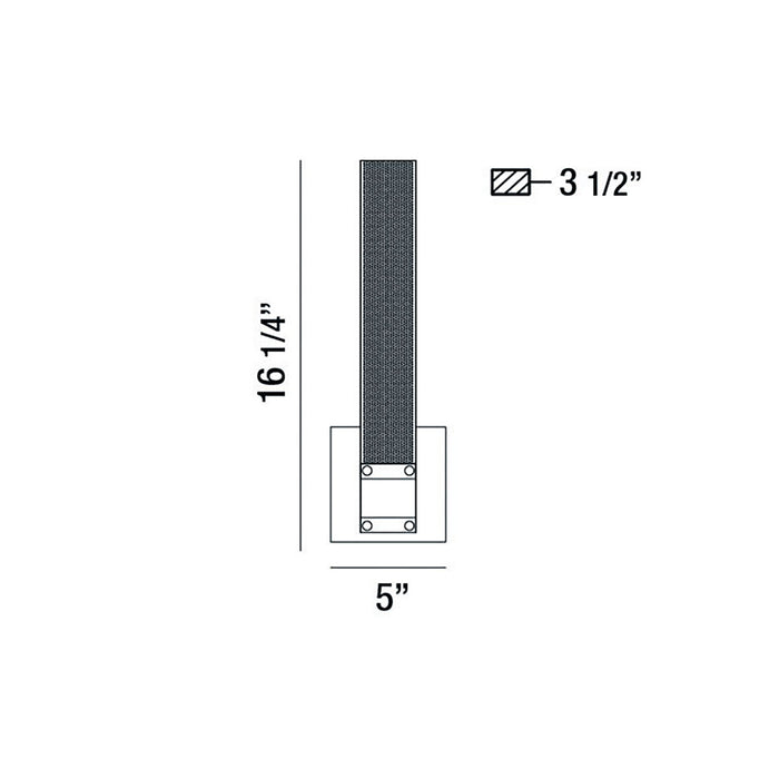 Eurofase 37052-010 LED Wall Sconce, Gold-Black